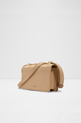 کیف دوشی بژ زنانه چرم مصنوعی Aldo - کد 928394108