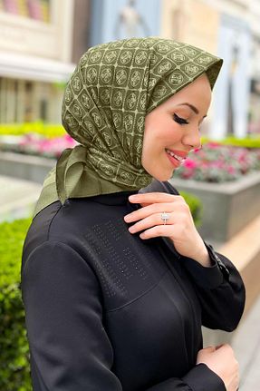 روسری خاکی پلی استر Pierre Cardin - کد 928930762