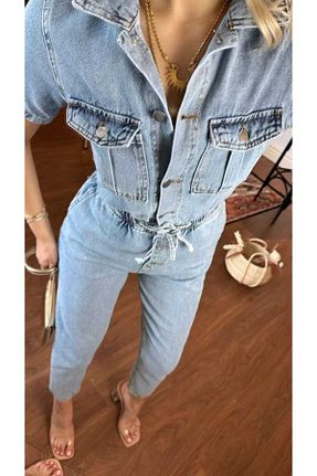 سالوپت آبی زنانه مام فیت NÜANS MODA - کد 928410000