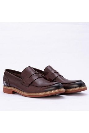 کفش کلاسیک قهوه ای مردانه چرم خالص Gusse - کد 735252605