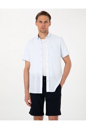 پیراهن آبی مردانه رگولار Pierre Cardin - کد 928399338