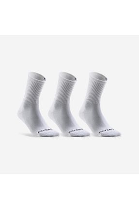 جوراب اسپرت سفید زنانه الاستین Decathlon - کد 928421510