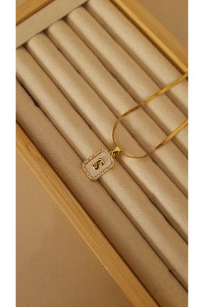 گردنبند استیل ( فولاد ) طلائی زنانه استیل (فولاد) Tişt Accessory - کد 924493429