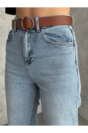 شلوار جین آبی زنانه پاچه لوله تفنگی Bluezoni - کد 904106783