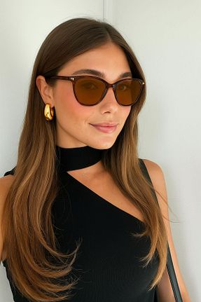 عینک آفتابی قهوه ای زنانه 54 Goldmine - کد 928411793
