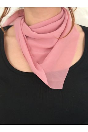 دستمال گردن صورتی زنانه مخلوط پلی استر Mavi Masal - کد 928435201