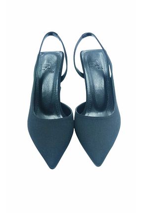 کفش پاشنه بلند کلاسیک مشکی زنانه ساتن Escarpinshoes - کد 924640368