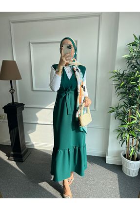 لباس حجاب سبز زنانه Jile Nisa Nalbantoğlu - کد 808665927