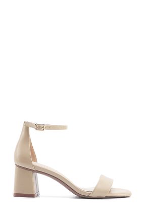 صندل بژ زنانه پاشنه ضخیم Nine West - کد 899657915