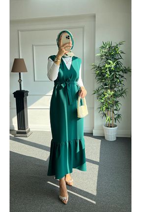 لباس حجاب سبز زنانه Jile Nisa Nalbantoğlu - کد 808665927