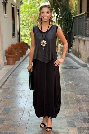 لباس مشکی زنانه بافتنی Nevin Kaya Moda - کد 928440634
