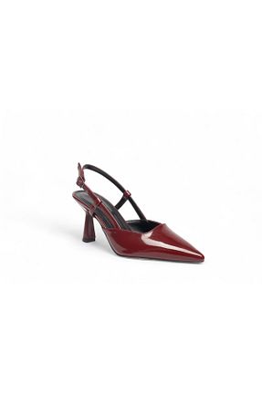 کفش استایلیتو زرشکی پاشنه نازک MODA İBO SHOES - کد 928651925