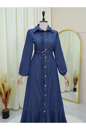 لباس حجاب سرمه ای زنانه رگولار Modamorfo - کد 928483274