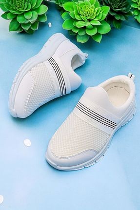 کفش پیاده روی سفید بچه گانه پارچه ای LANDSHOES - کد 928654256