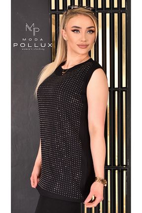 بلوز مشکی زنانه ساده Pollux - کد 928490664