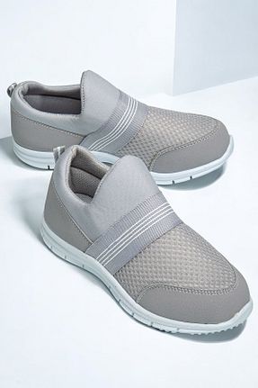 کفش پیاده روی طوسی بچه گانه پارچه ای LANDSHOES - کد 928654248
