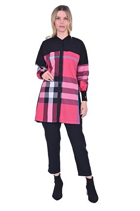 پیراهن رنگی زنانه یقه پیراهنی Invee - کد 928497972
