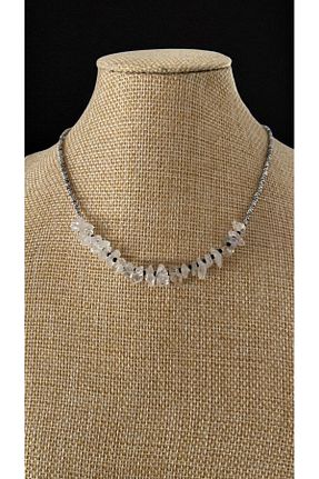 گردنبند استیل ( فولاد ) سفید زنانه استیل (فولاد) Bensei Takı Dükkanı - کد 928499725