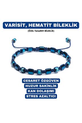 دستبند جواهر آبی زنانه سنگ طبیعی Sırlı Taş - کد 905662929