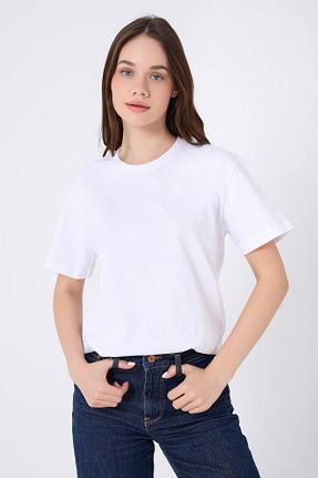 تیشرت سفید زنانه رگولار BATIKAN COLLECTION - کد 928492479