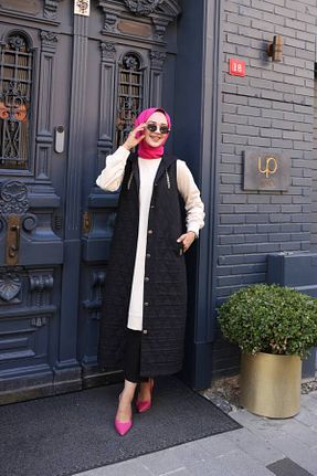 جلیقه مشکی زنانه پلی استر Zeynep Butik - کد 876994858