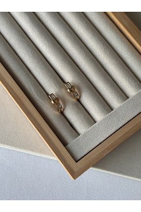 گوشواره جواهر طلائی زیرکن ringbox - کد 928512764