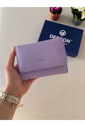 کیف پول بنفش زنانه ابعاد کوچک Derkon - کد 928500470