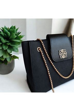 کیف مجلسی مشکی زنانه چرم مصنوعی Butik - کد 928765471
