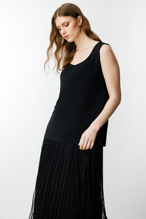 بلوز مشکی زنانه ساده On Fashion - کد 928521389