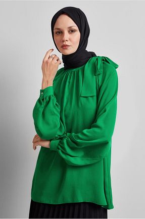 بلوز حجاب سبز زنانه رگولار Alvina - کد 928551754