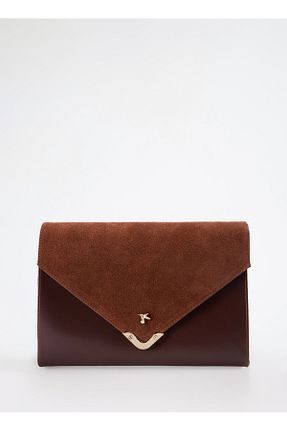 کیف پورتفوی و کلاچ قهوه ای زنانه Fabrika - کد 928551471
