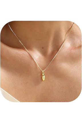 گردنبند استیل ( فولاد ) طلائی زنانه استیل (فولاد) Atolyezone - کد 928551217