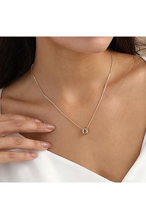 گردنبند استیل ( فولاد ) طلائی زنانه استیل (فولاد) Atolyezone - کد 928551241