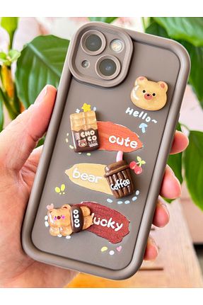 کاور و قاب قهوه ای iPhone 15 Plus Fibaks - کد 927349745