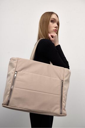 کیف دوشی بژ زنانه پارچه ای Shule Bags - کد 763991840