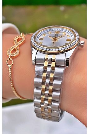 ساعت مچی طلائی زنانه 26-30 میلی متر Daniel Klein - کد 822603219