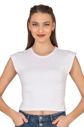 بلوز سفید زنانه ساده ÖZKAN underwear - کد 926687423