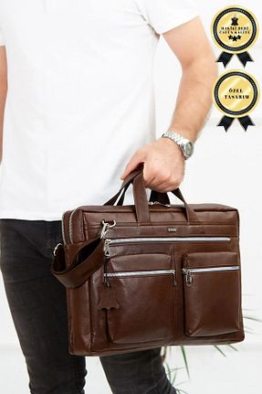 کیف کمری قهوه ای زنانه چرم خالص Newish Polo - کد 205258106