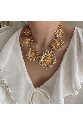 گردنبند جواهر رنگی زنانه فلزی Alice İsstanbul - کد 928613550