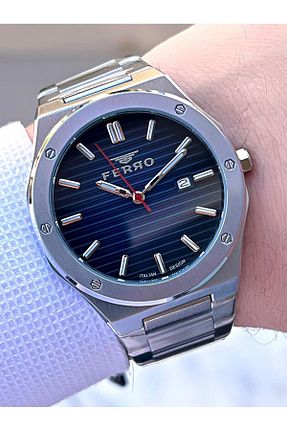 ساعت مچی طوسی مردانه 41-45 میلی متر FERRO - کد 928608932