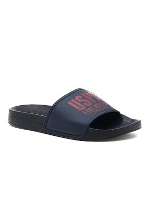 دمپائی سرمه ای زنانه چرم مصنوعی U.S. Polo Assn. - کد 928612847