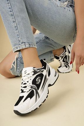 کفش اسنیکر مشکی زنانه بند دار Pretty Girl - کد 928612682