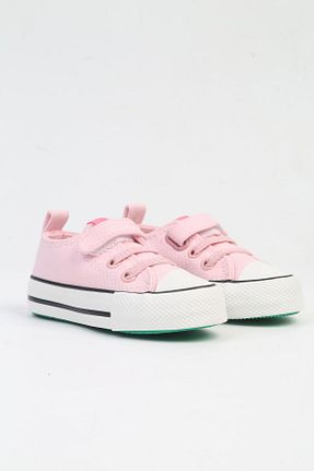 کفش اسنیکر صورتی بچه گانه چسبی United Colors of Benetton - کد 928929439