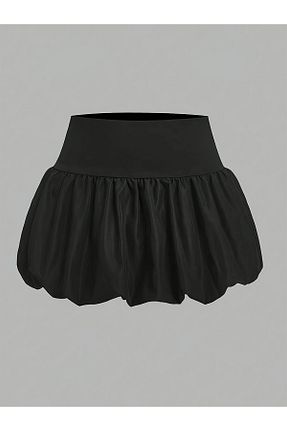 دامن مشکی زنانه پارچه peelter - کد 928622434