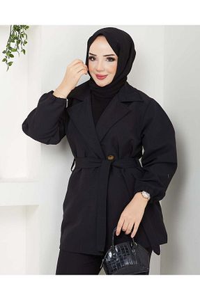 ترنچکت مشکی زنانه پلی استر Liva - کد 928931787