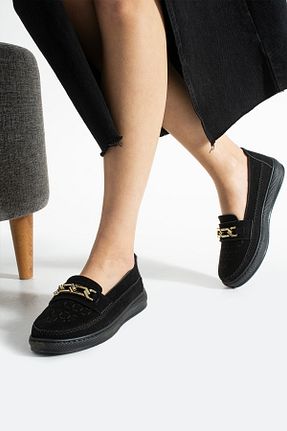 کفش کژوال مشکی زنانه چرم مصنوعی HKM shoes - کد 928626639