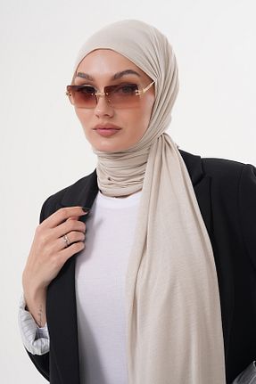 شال بژ زنانه ویسکون Ritagarcia - کد 904818143