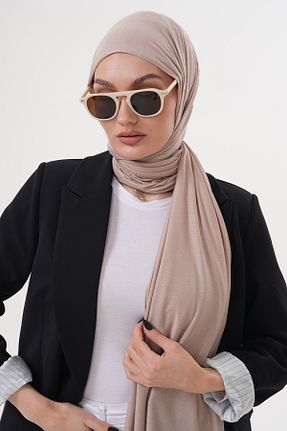 شال بژ زنانه ویسکون Ritagarcia - کد 904914946