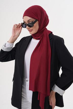 شال زرشکی زنانه ویسکون Ritagarcia - کد 904915506