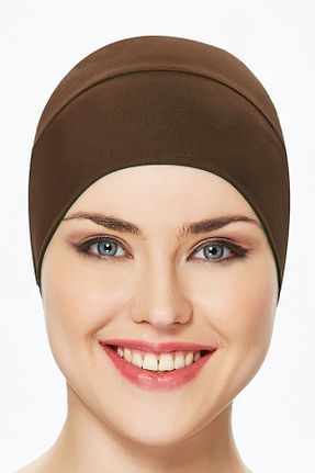 کلاه شنای حجاب قهوه ای زنانه Remsa Mayo - کد 928642686